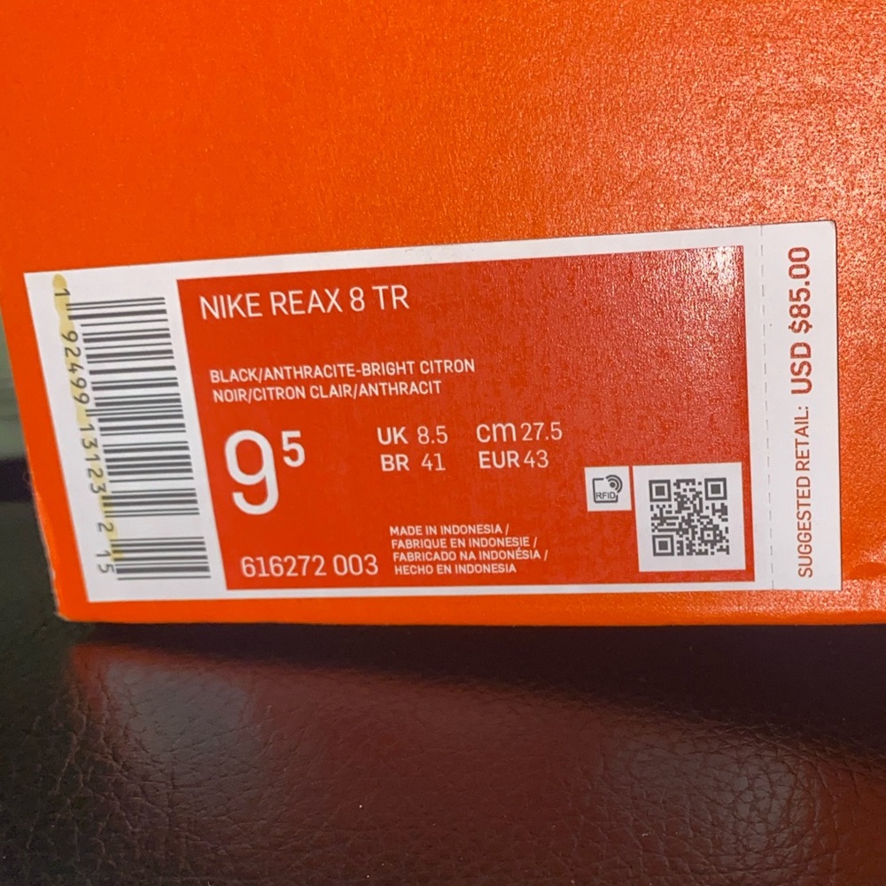 Nike Reax 8 TR Athletic Training Shoes Black  NEW Size 9.5 - Picture 6 of 10